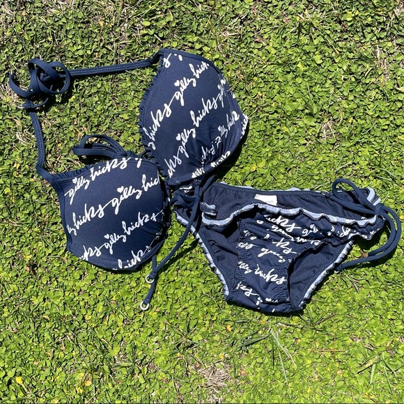 Gilly Hicks Other - Gilly Hicks Blue Bikini Set swimsuit beachwear L/M